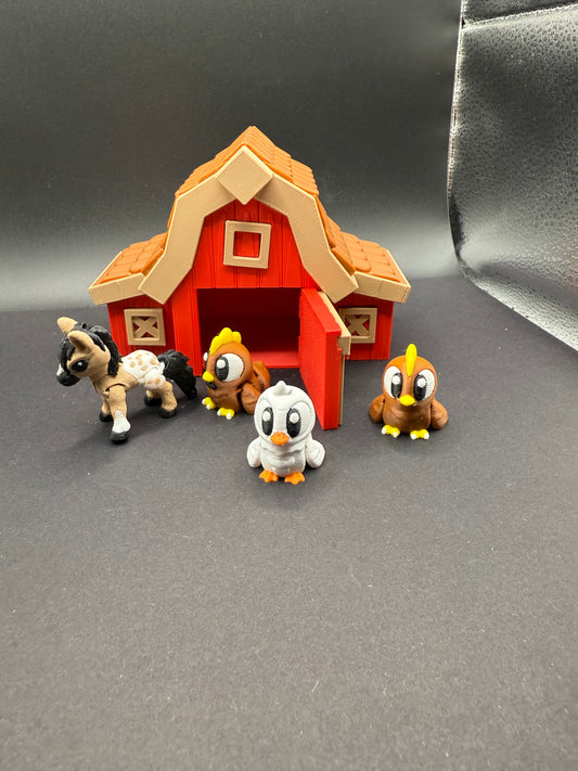 Mini Barn and Farm Animals