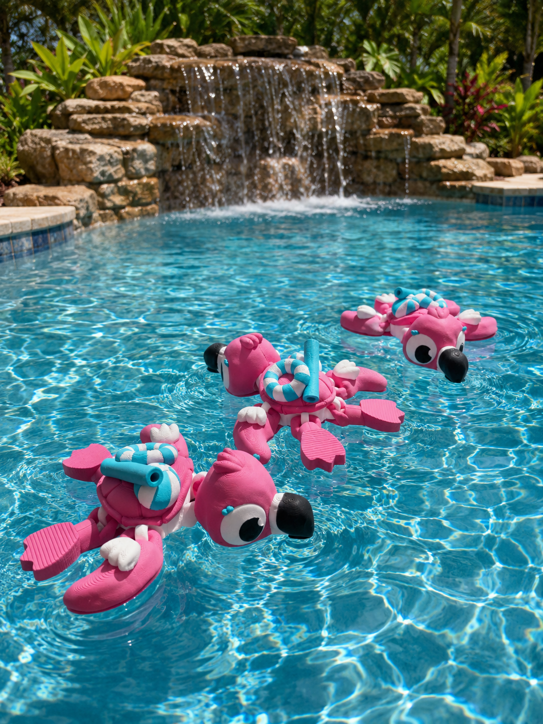 Medium Summer Flamingos