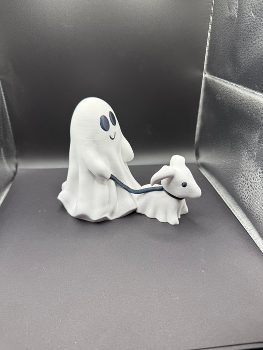 Ghost walking ghost dog