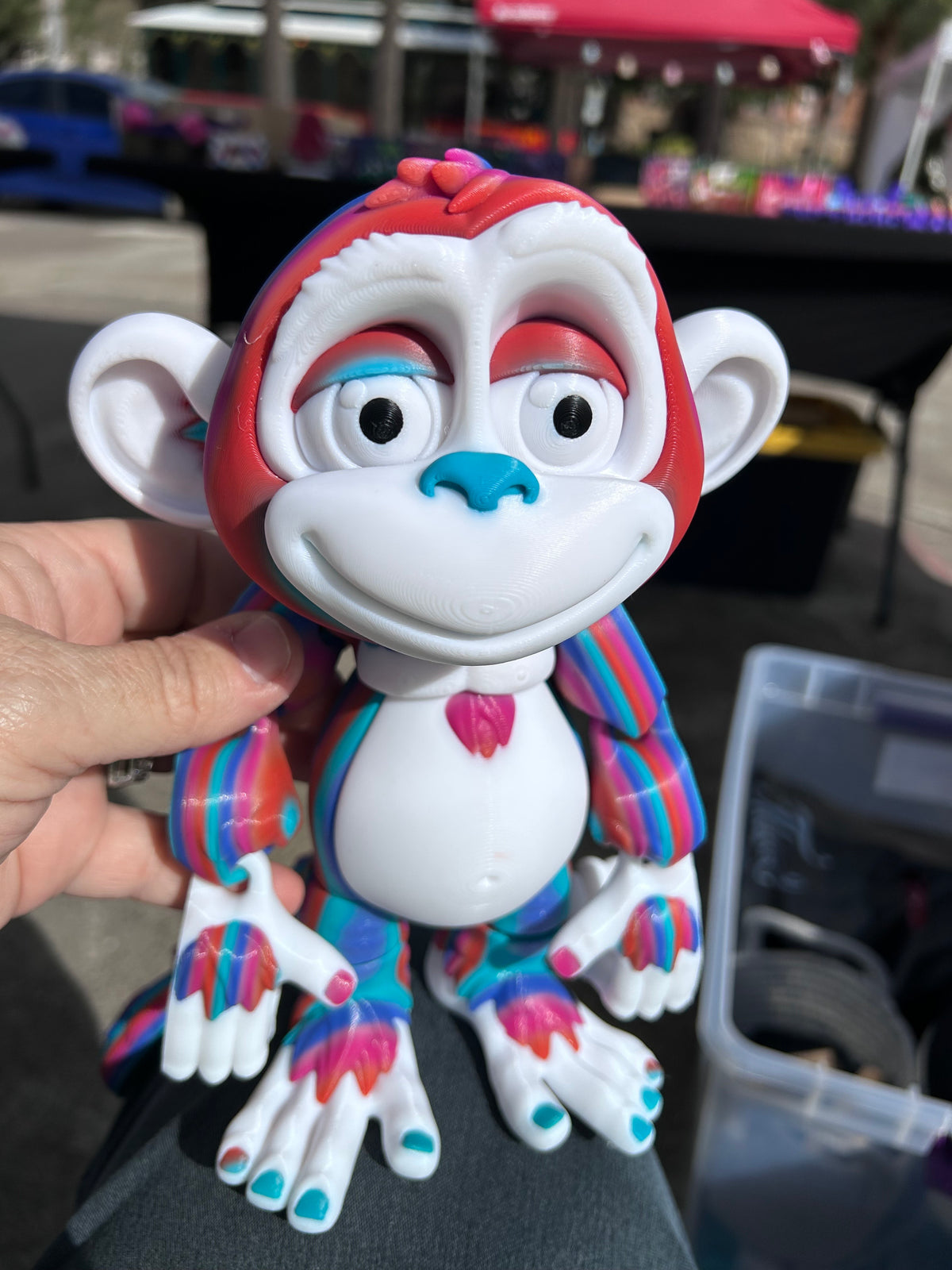 Rusted Monkey Large Articulating 3D Printed Monkey – Rusty T Designs
