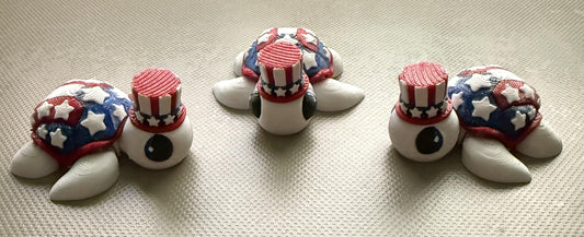 Patriotic Sea Turtle Pocket Friend